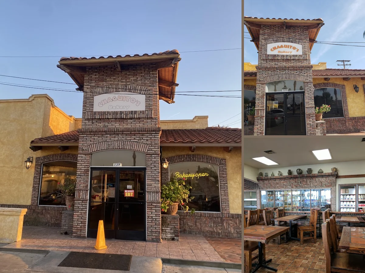 Mexican fast food spot with simple tables.